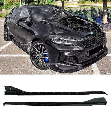 minigonne laterali nero lucido per BMW Serie 1  F40 dal 2019-2024 - Immagine 1 di 4