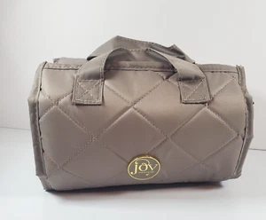 Travel Makeup Organizer Bag Joy Mangano Quilted Waterproof 4 Compartment Carry - Picture 1 of 9
