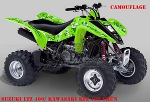 KIT GRÁFICO DE DECORACIÓN INVISION ATV KAWASAKI KFX 400 CALCOMANÍAS CAMUFLAJE B - Imagen 1 de 11