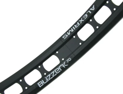 AlexRims Blizzerk 70 Rim - Fat Bike 26", 32h , Dual Black 70mm Tubeless Ready - Image 1 of 2
