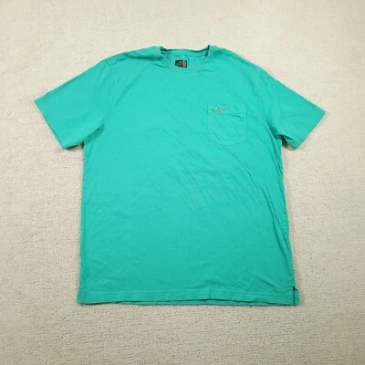 Greg Norman 口袋 T 恤短袖 L 码亮浅绿色 — 第 1/4 张图片