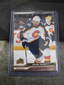 2023-24 upper deck series one, exclusives card of Devon Toews # 46 020/100.