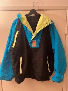 Mens XL vintage Rip Curl ski jacket with hood. 80's colors, great condition - Picture 1 of 6