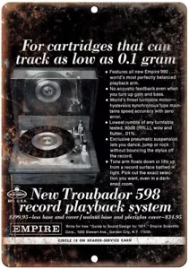 Empire Troubador 598 Riproduzione record Riproduzione vintage Insegna in metallo D106 - Foto 1 di 2