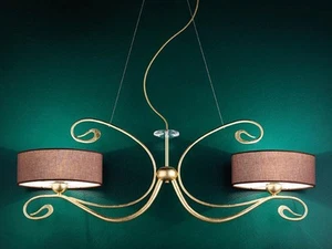 Lampadario da cucina bilanciere classico con cristallo trasparente marrone - Imagen 1 de 1