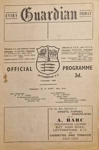 Leytonstone Football Programme - 9th September 1961 - v Clapton - Picture 1 of 2