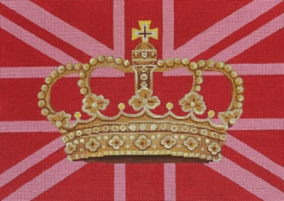 Needlepoint Handpainted Colors of Praise British Flag 16x11 - Image 1 of 4