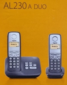 Telefon Gigaset AL230 A Duo z 2 stacjami i automatyczną sekretarką - Zdjęcie 1 z 6