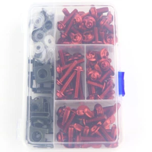 Fit For Honda CRF250L CRF250 Rally CRF300L Fairing Bolt Kit Body Screw Bolt Red - Picture 1 of 11