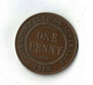 1915 Australia H Penny VF - Picture 1 of 2