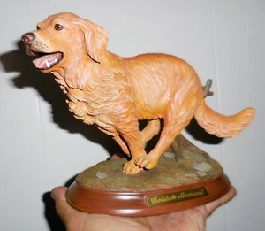 VINTAGE BRADEX DOG FIGURINE GOLDEN RETRIEVER FRANCIS BARNUM HEART OF A CHAMP - Picture 1 of 5