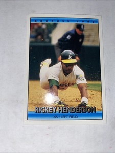 1992 Donruss #193 Rickey Henderson A’S MINT Pack Fresh