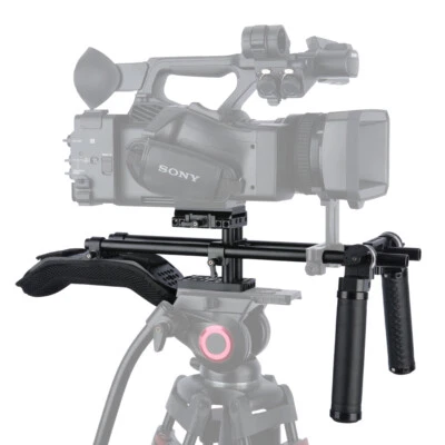 Niceyrig Shoulder Pad Kit 15mm Rod Support System with Arri Rosette Handle Grip - Image 1 of 4