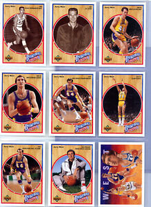 🏀 JERRY WEST 1992-93 UPPER DECK BASKETBALL HEROES 9 CARD SET 1-9 🔥