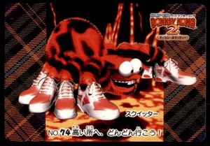 Nintendo Super Konkey Kong 2 1996 Bandai Carddass Squitter Japón #74 - Imagen 1 de 2