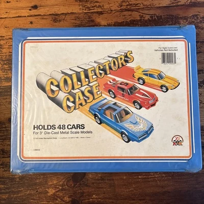 Vintage Zee Toy Corp Vinyl 48 Car Collector's Case w/4 Trays & cars   - Image 1 of 4