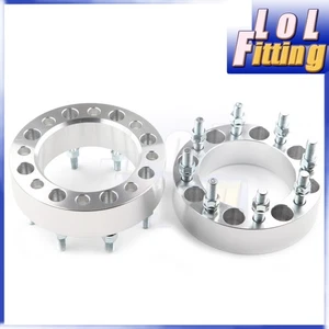2PCS 8x6.5'' To 8x6.5'' Wheel Spacers Adapters 2" Thick 14x1.5 Studs 130MM 8 Lug - Picture 1 of 4