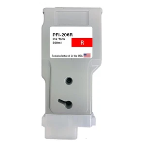 Compatible Ink Cartridge For Canon PFI-206 300ml Red-USA - Picture 1 of 2
