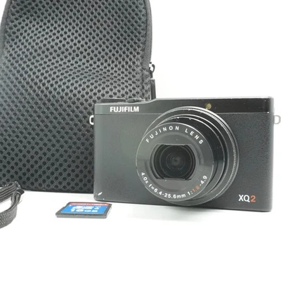 Fujifilm XQ2 12MP Digital Camera Black Wi-Fi w/ Case & 16GB SD Card from Japan - Image 1 of 4