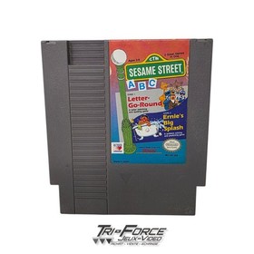 Sesame Street ABC & Ernie's Big Splash Nintendo Entertainment System NES