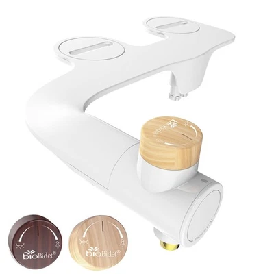 Accesorio bidé esencial para inodoro, no eléctrico, autolimpieza boquillas dobles Foto 1 de 4