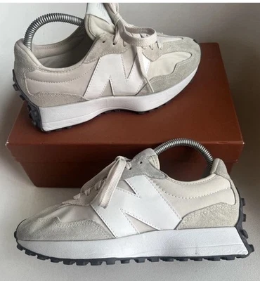 New balance 327 Womens Trainers Size Uk 5 Beige Leather 9060 2002 - Image 1 of 4