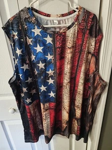 Camiseta bandera americana sin mangas 4X sin marca - Imagen 1 de 3
