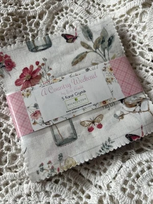 "A Country Weekend by Lisa Audit for Wilmington Prints 5"" paquete de dijes 42 cuadrados" Foto 1 de 4