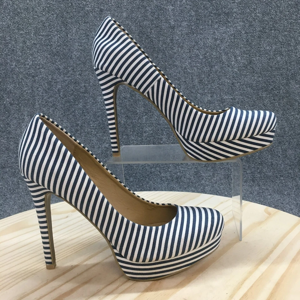 Zapatos de lavandería chinos para mujer 9,5 M zapatos sin cordones azules tacones de aguja informales Foto 1 de 4