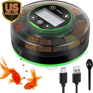 Automatic Fish Feeder for Aquarium - Moisture-Proof and Precision Feeding Betta - Picture 1 of 7