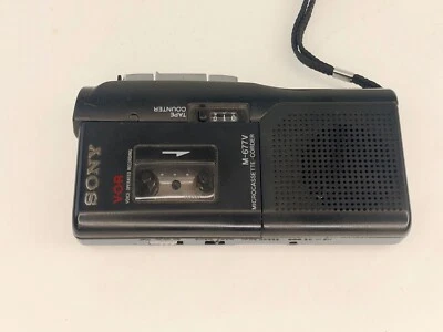 Sony M-677V VOR Microcassette Tape Recorder AS IS For Parts or Repair - Image 1 of 4