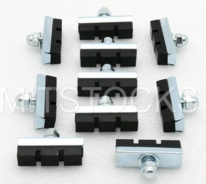 10 BOLT-ON BICYCLE BIKE 10 SPEED BRAKE PADS NEW - Picture 1 of 2