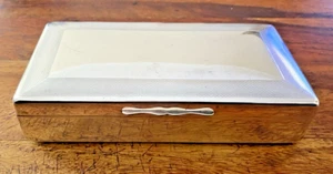 Superb English Art Deco Aristocrat Silver Plated & Cedar Lined Cigarette Box - Picture 1 of 8