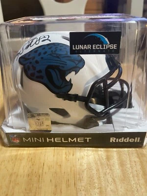 Jimmy Smith signed Jacksonville Jaguars Lunar Eclipse mini helmet - COA - Image 1 of 3
