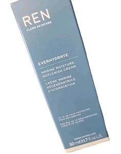 REN Clean Skincare EVERHYDRATE Marine Moisture-Replenish Cream 1.7 fl oz (50 ml) - Picture 1 of 5