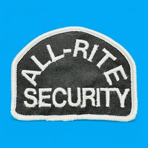 ALL-RITE Security Embroidered Patch - Vintage Design - Picture 1 of 4