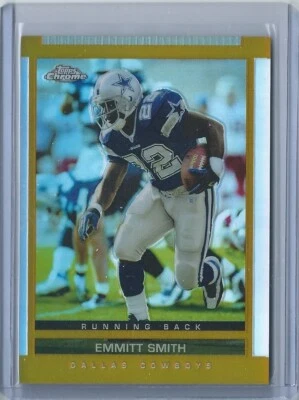 2003 TOPPS DRAFT PICKS & PROSPECTS CHROME GOLD REFRACTOR #49 - EMMITT SMITH - Image 1 of 2