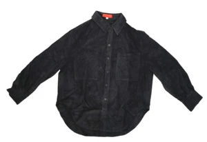 Eckhaus Latta Pebble Button Down Long Sleeve Corduroy Faded Black Mens XL $455 - Picture 1 of 9