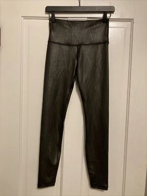 Leggings Vimmia Pure Barre Glenview Funda Núcleo Talla XS Negros Recubiertos Estampados Foto 1 de 3