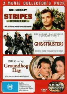 Stripes + 'Ghostbusters' + 'Groundhog Day' - Bill Murray Triple - 3 DVD - Picture 1 of 1