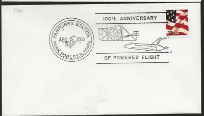 4/5/2003 Parforex Sta, Park Forest IL, 100th Anniversary of Flight Shuttle - Image 1 of 2