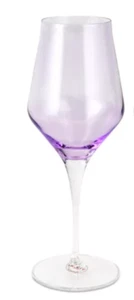 VIETRI CONTESSA WATER GLASS - PURPLE 9.5" new with tags - Picture 1 of 2