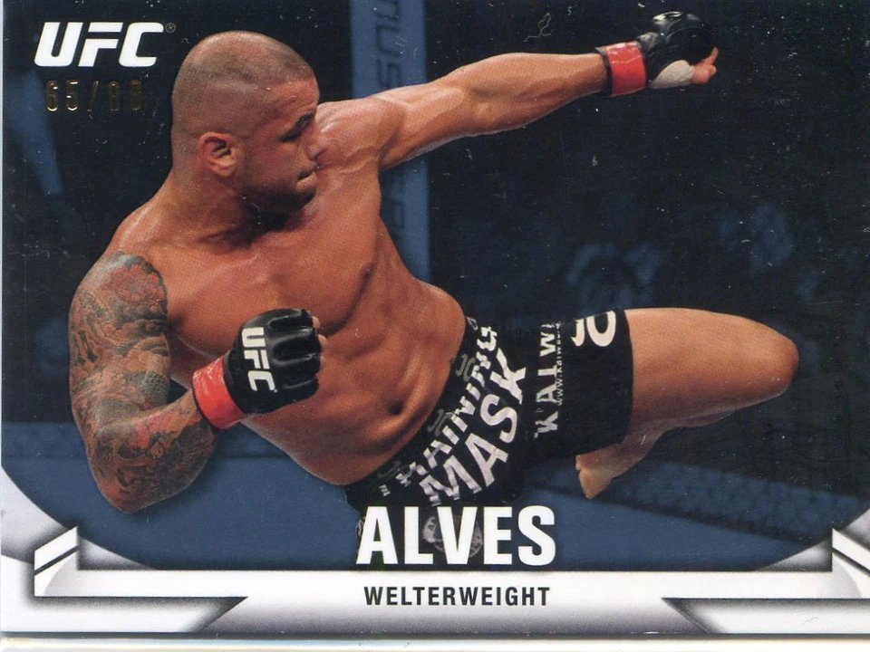 2013 TOPPS UFC KNOCK OUT BLUE PARALLEL SP #/88 THIAGO ALVES #2 - Image 1 of 1
