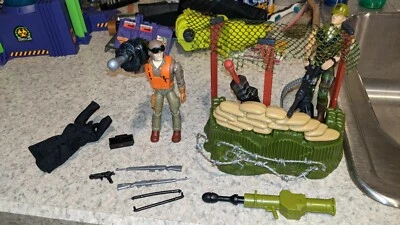 GI JOE Action Figures 1994 Machine Gun Fighting Position with Figures Complete  - Image 1 of 4