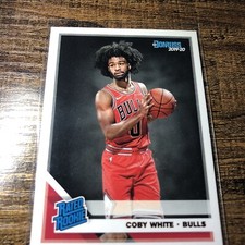 2019-20 Donruss Rated Rookie Coby White Bulls RC Basketball Card #206