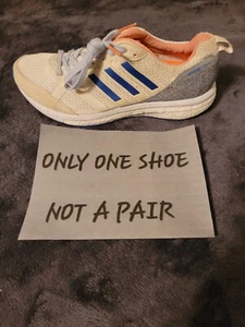 Adidas Adizero Tempo 9 Boost Women US 7 Trainers Shoes Peach Blue Ivory Amputees - Picture 1 of 16