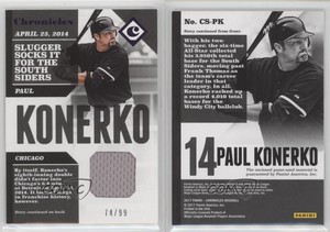 2017 Panini Chronicles Swatches Purple /99 Paul Konerko #CS-PK