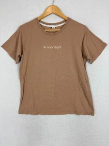 Nude Lucy Womens Shirt Size Medim Spellout Romantique Crewneck Casual Pullover - Picture 1 of 7