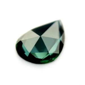 Superb Certified 0.81ct Natural Unheated Teal Sapphire VS Clarity Rose Cut Pear - Picture 1 of 8