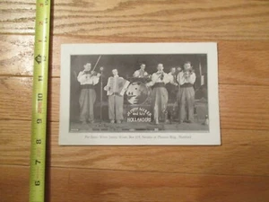 Jimmy Wiser and his Hollanders Band Music For dates Write Advertising Card - Picture 1 of 3